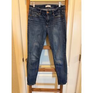 Ann Taylor Loft- Dark Skinny Cropped Jeans-Size 6